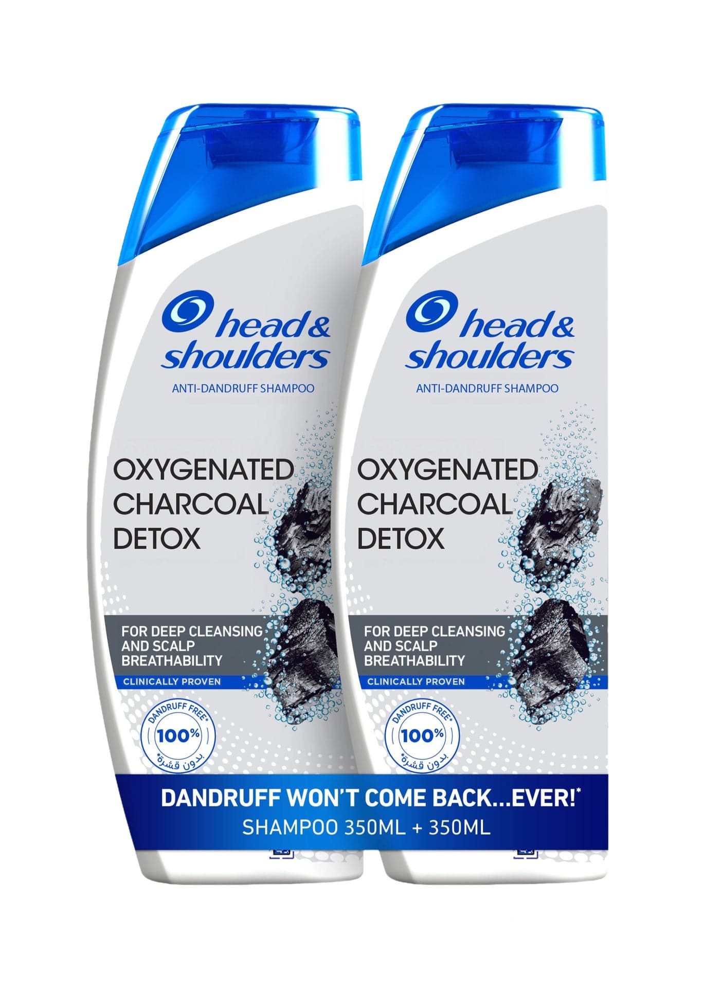 Charcoal Detox Anti-Dandruff Shampoo, Clinically Proven Formula with Active Ingredient Piroctone Olamine