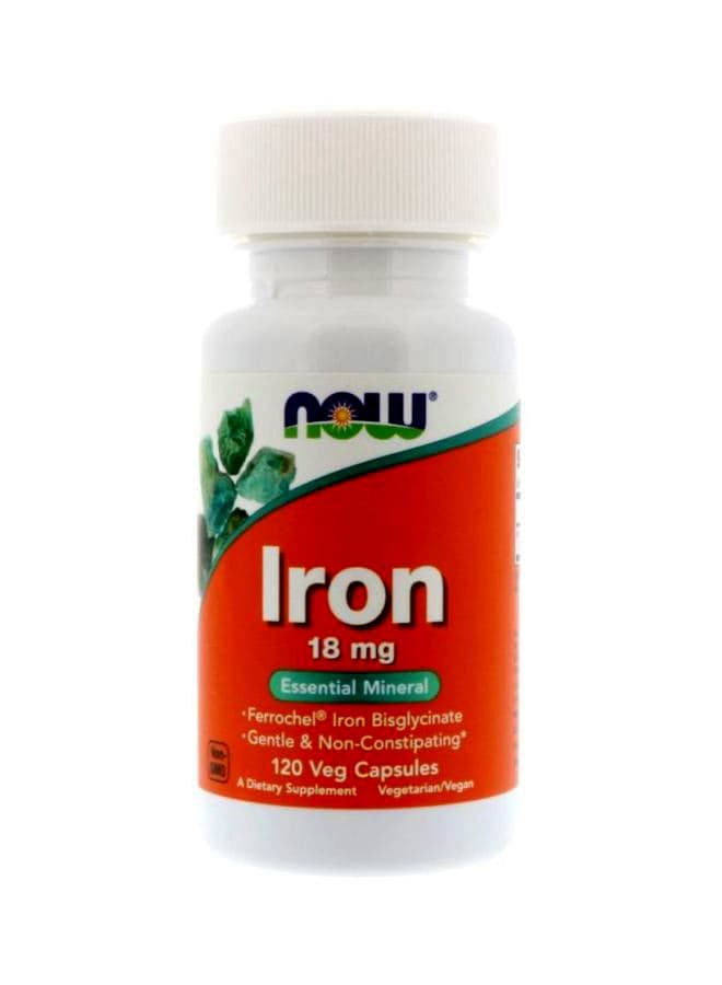 Iron Essential Mineral 18 mg - 120 Veg Capsules