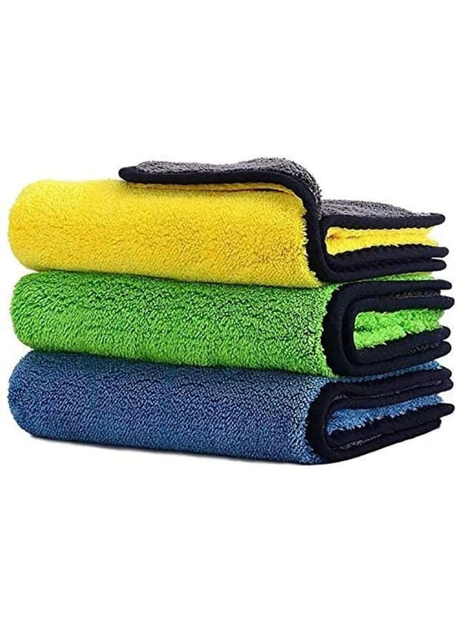 3-Pieces Microfiber Car Drying Towel Set