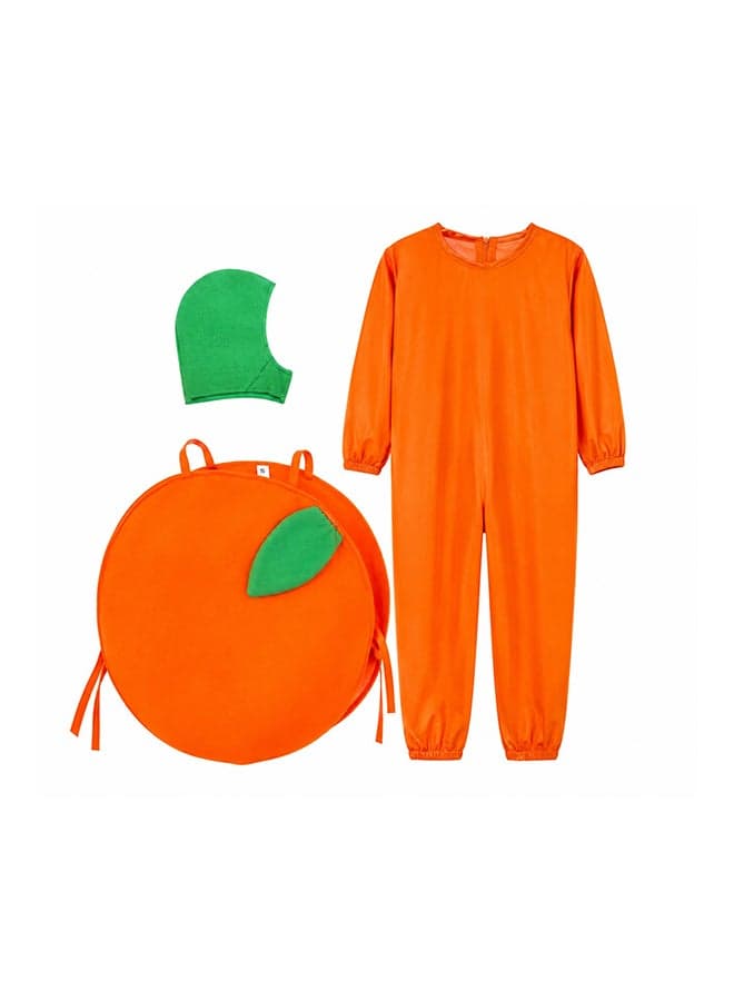 Kids Orange Fruit Costume Set – Food Theme Fancy Dress Outfit for Boys & Girls of age 6 to 7 years