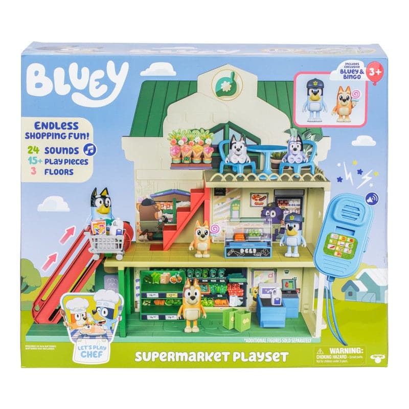 BLUEY S13 LETS PLAY CHEF SUPERMARKET PLAYSET