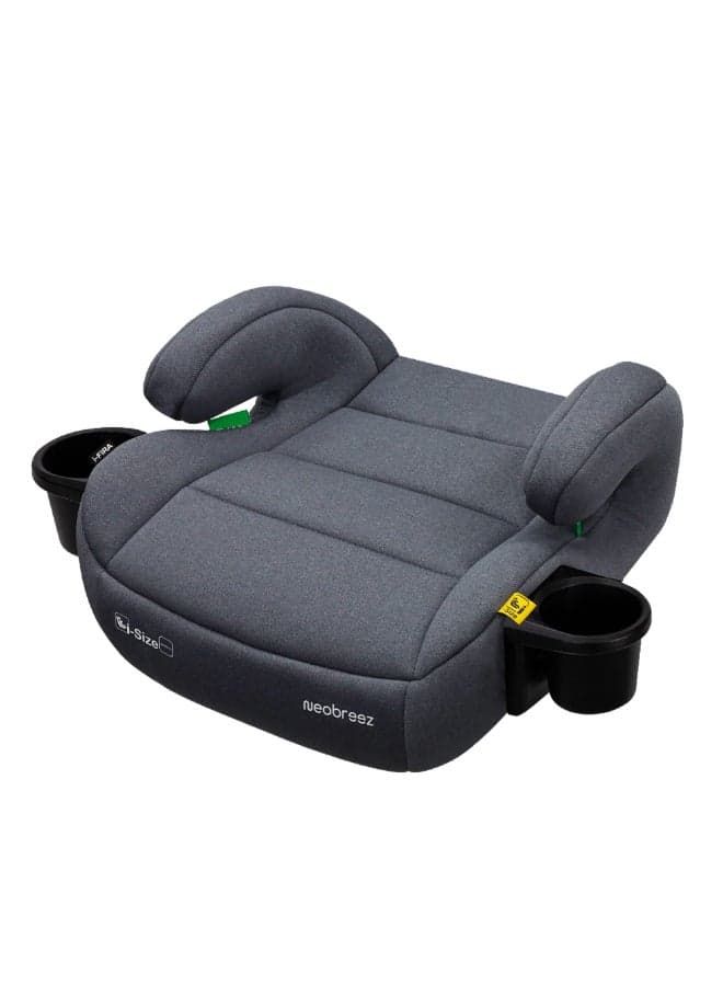 I-FIRA I-Size Backless Booster Car Seat, Double Padded Foam, Compact, Lightweight&Portable Travel Childrens Kids Boys Girls Car Seat, Arm Rest Seat, 2 Cup Holder, ECER129, 6-12Yrs, 22-36Kg, Group 3