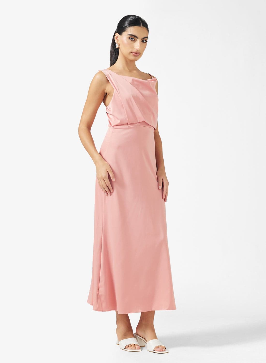 Draped Slip Dress