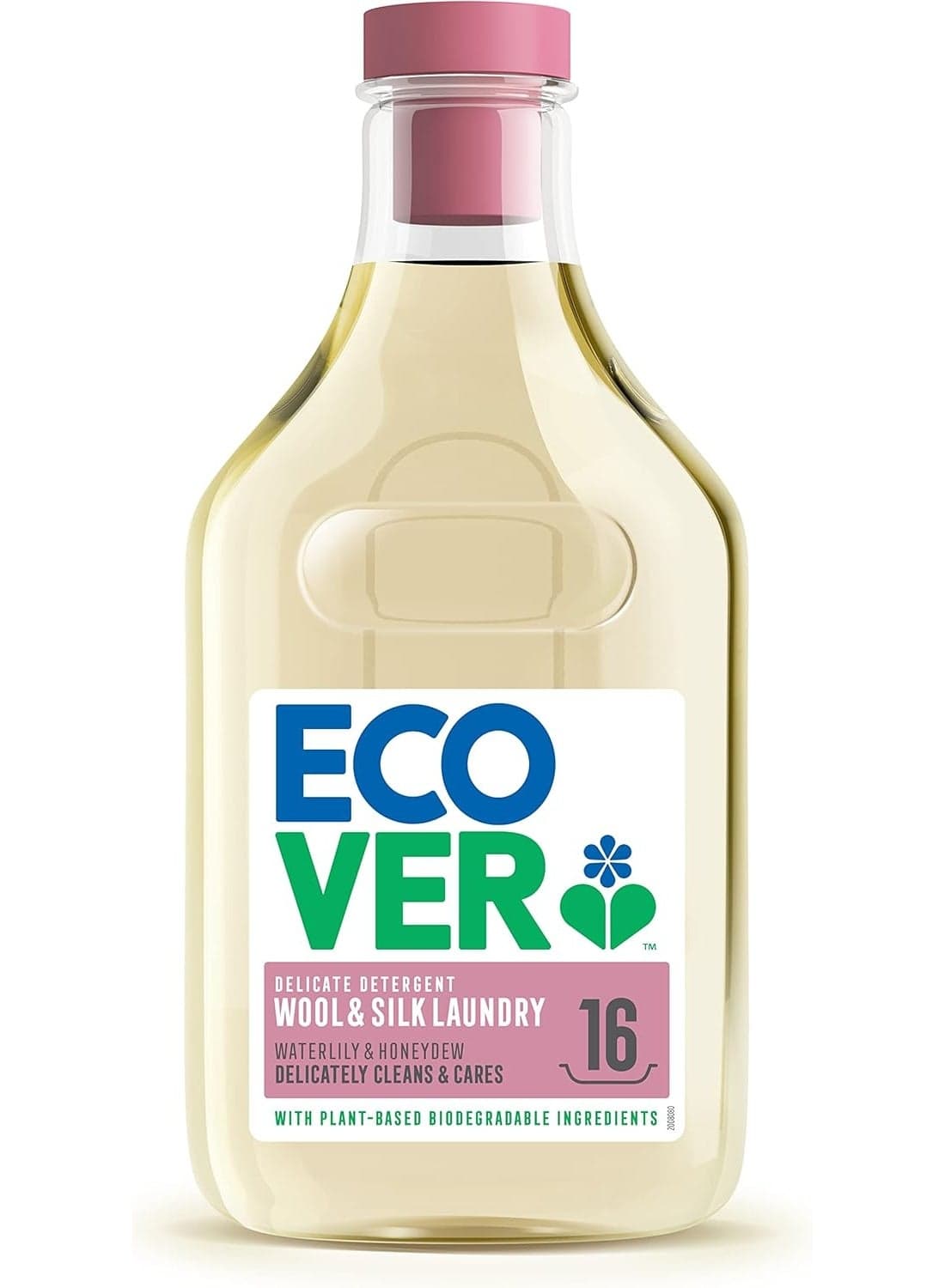 Ecover Laundry Liquid for Wool & Silk 750ml – Waterlily & Honeydew Scent, Gentle Plant-Based Detergent
