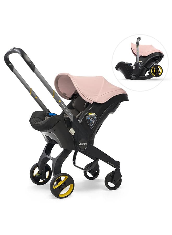 Car Seat & Travel Stroller Blush Pink - Convertible Infant Car Seat, Carry Cot And Pram with 5 Point Safety Harness - Ergonomic Pushchair and Travel System, Suitable For Infants Up to 28.6 lbs / 13 kg