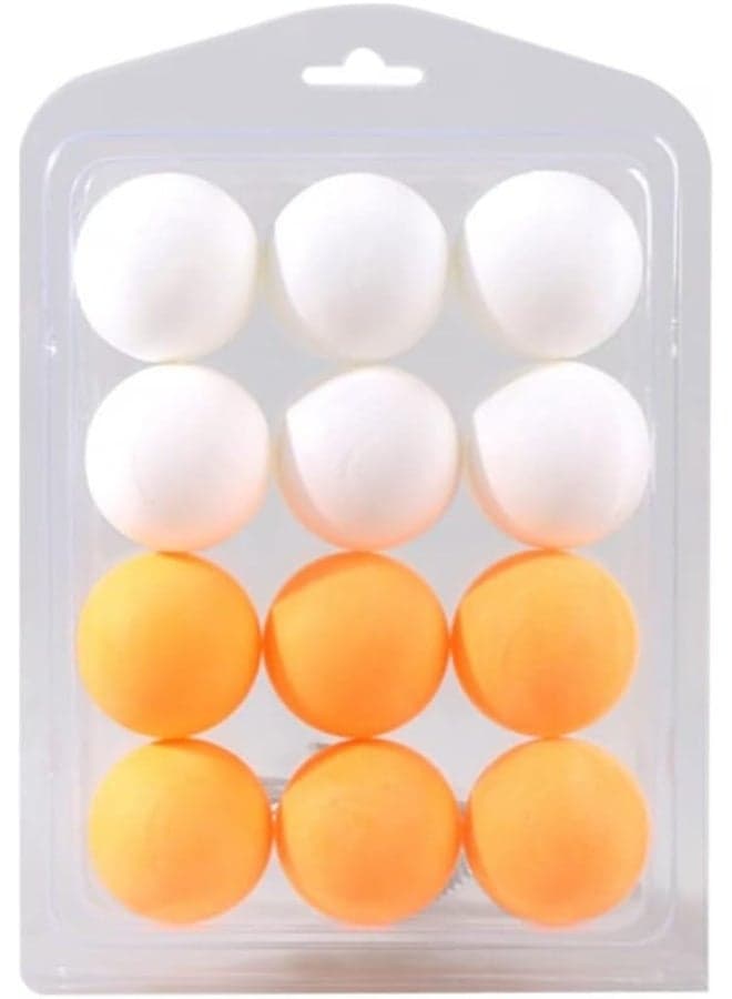 12PCS Ping Pong Balls 4cm | Durable Table Tennis Balls for Games, Practice, DIY & Party Decorations | Colored Plastic Pong Balls for Indoor & Outdoor Fun