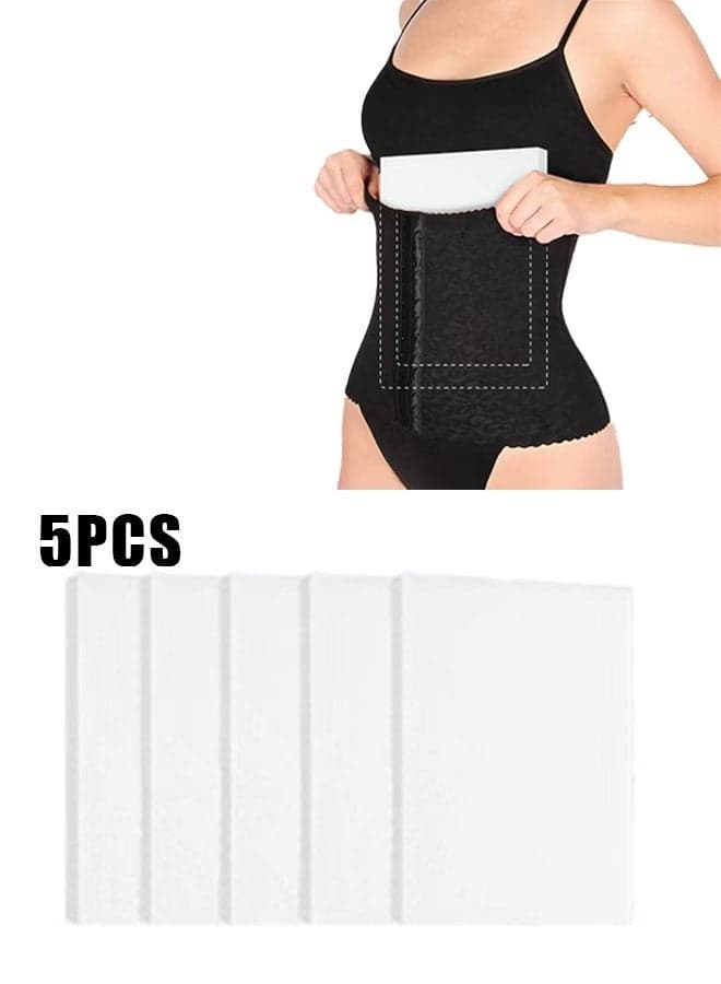 5PCS Lipo Foam Board Lipo Foams Post Surgery Waist Supports Foam Sheet for Recovery Post Surgery Posts Liposuction Pad Compression Garment, 28*21*1cm, White