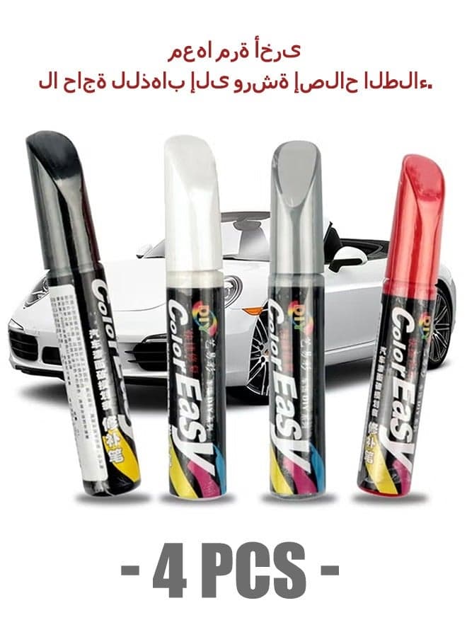 Scratch Repair Pen for Car/ Motorcycle/ Boat, Car Scratch Remover Pen, Touch Up Paint Pen for Cars (4PCS)