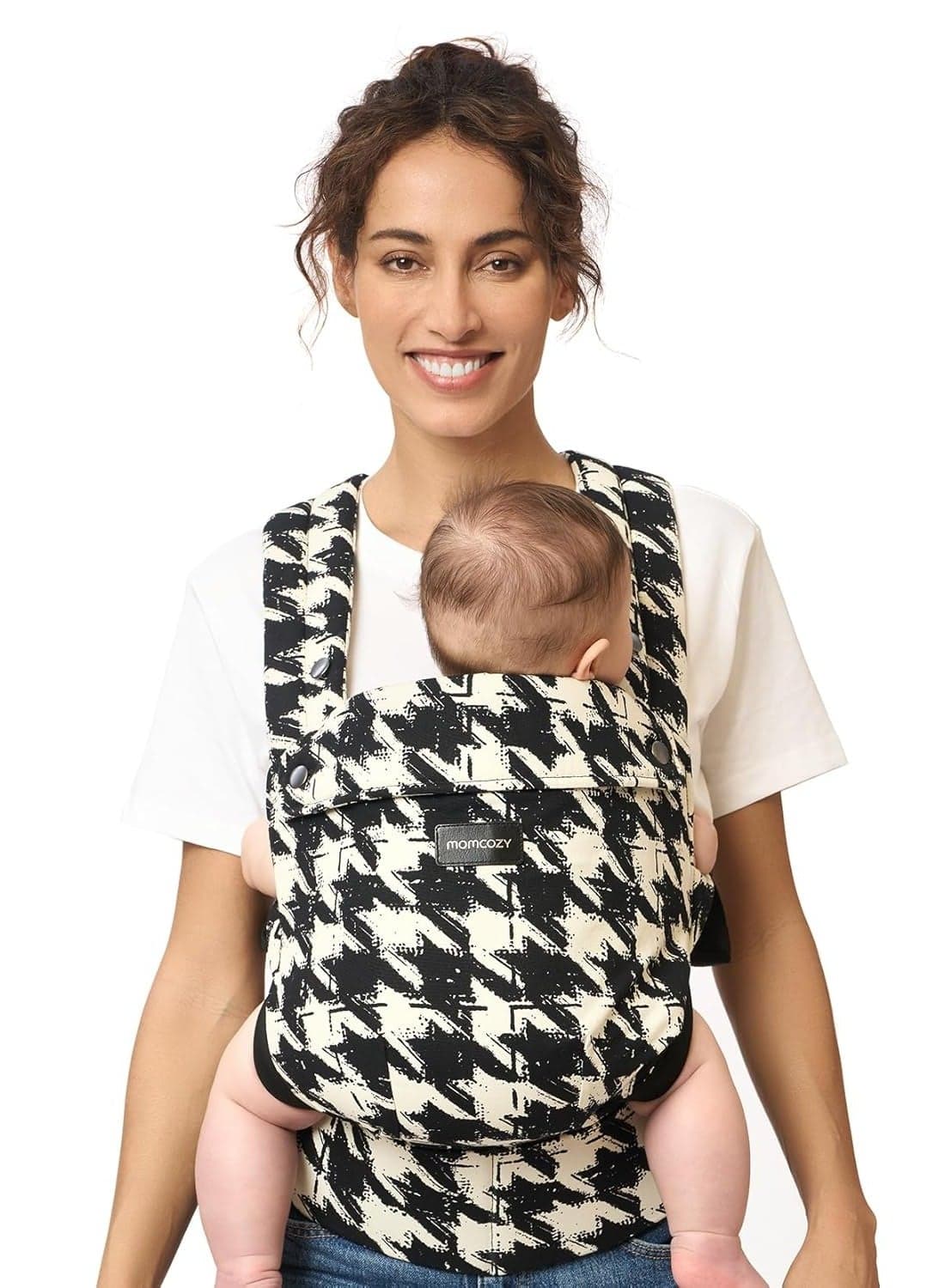 Baby Carrier - Ergonomic, Cozy and Lightweight Carrier for 7-44lbs, Effortless to Put On, Ideal for Hands-Free Parenting, Enhanced Lumbar Support, Purehug for Infant to Toddler, Houndstooth