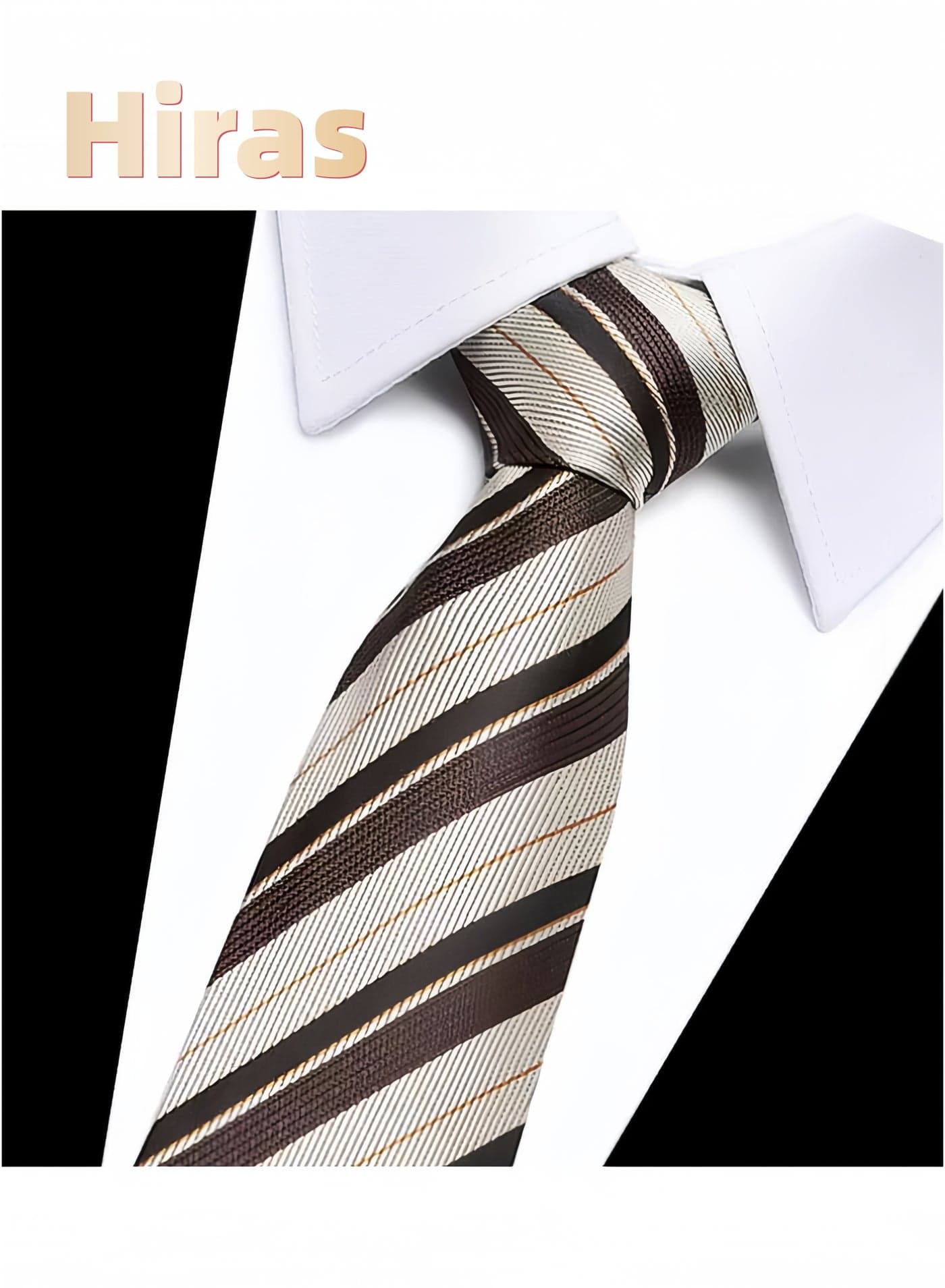 Men's Formal Necktie, Classic Striped Design for Weddings & Formal Events, Elegant Textured Fabric Ties for Shirt and Suit