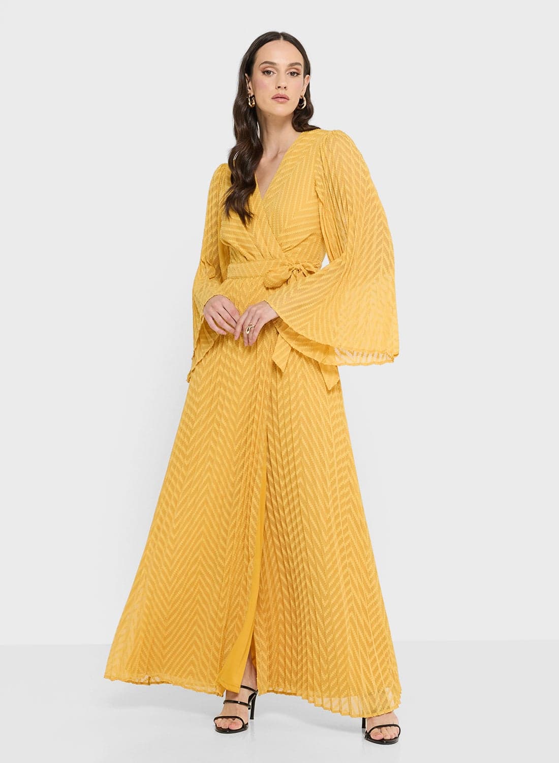 Flared sleeve Maxi Dress