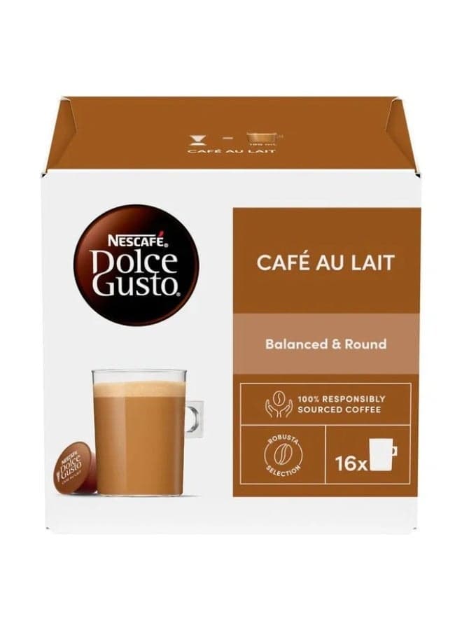 Dolce Gusto Cafe Au Lait 16 Capsules 160grams Single