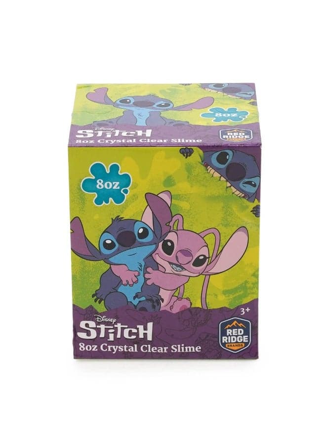 Stitch 8oz Crystal Clear Slime | Soft, Glossy & Stretchy | Non-Sticky Slime For Kids | Ideal For Gifting | Green | Age 3+