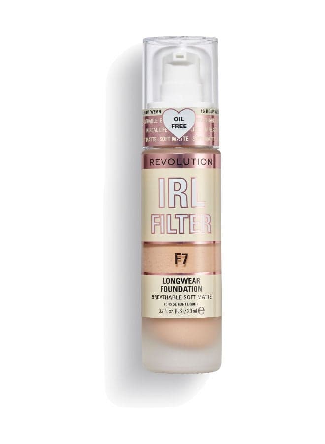 Makeup Revolution IRL Filter Longwear Foundation F7