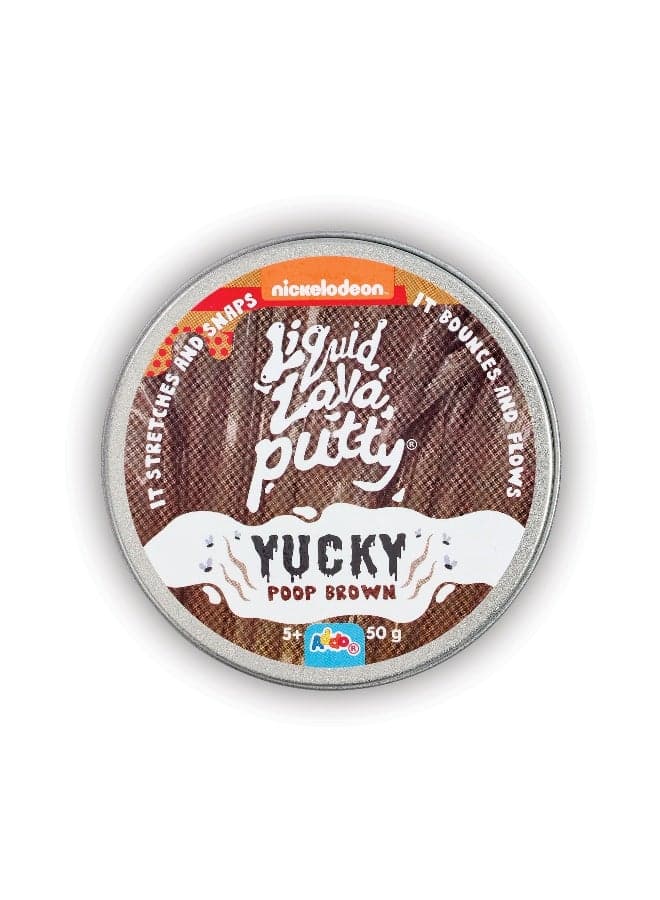 Nickelodeon Liquid Lava Putty Yucky 50g, Assorted 1 Piece (Style & Color May Vary) Each Sold Separately | Kids Slime | Soft & Stretchy | Creative Fun Ideas | Develops Sensory Skills | Entertaining Toy | Stress Relief Toys for Kids