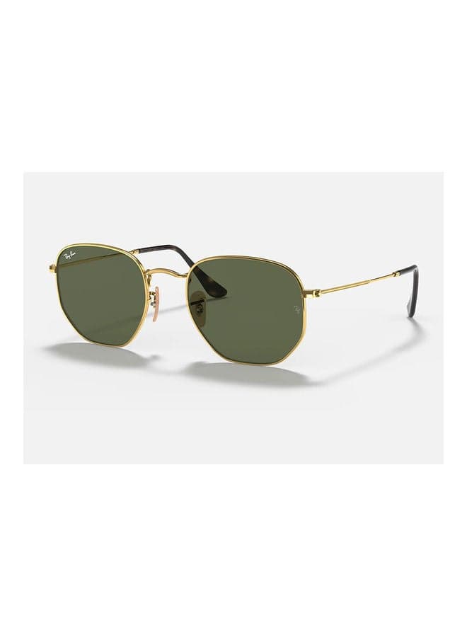Unisex Full Rim Hexagonal Flat Lenses Sunglasses - 0RB3548N00151