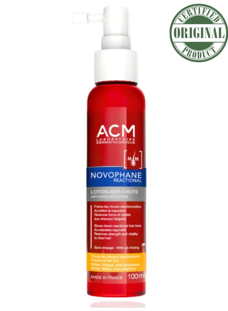 ACM Novophane Reactional Anti-Hair Loss Lotion 100ml – Targeted Scalp Treatment to Reduce Hair Loss, Strengthen Roots & Stimulate Growth
