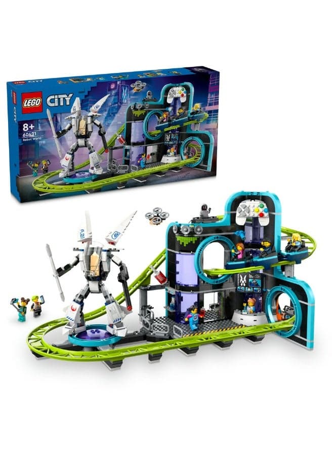 City Robot World Roller-Coaster Park Creative Toy 60421 (Age 8+, 986 Pieces)