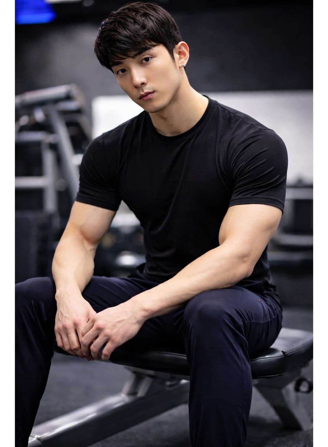 Men's Athletic Gym T-Shirt - Breathable, Quick-Dry Sportswear, 90% Polyester, 10% Spandex