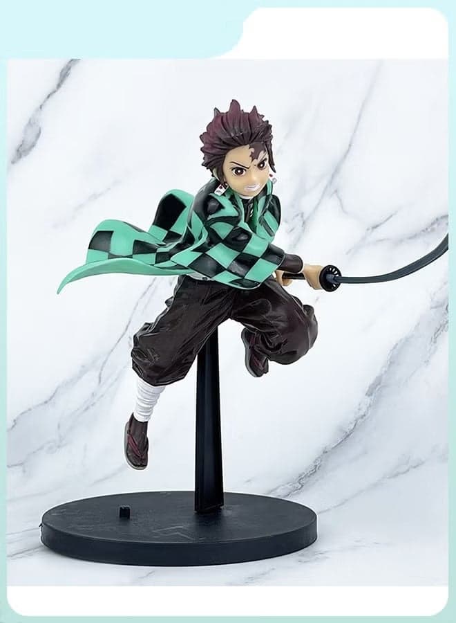 Battle Form Tanjirou Kamado Handmade Model, Desk Decoration Toy 18 cm