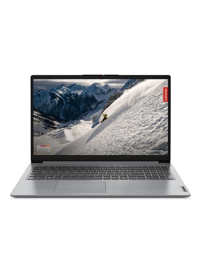 Ideapad 1 15IGL7 Laptop With 15.6-Inch Display, Celeron N4020 Processor/4GB DDR4 RAM/256GB SSD/Intel HD Graphics/Windows 11 Home English Grey