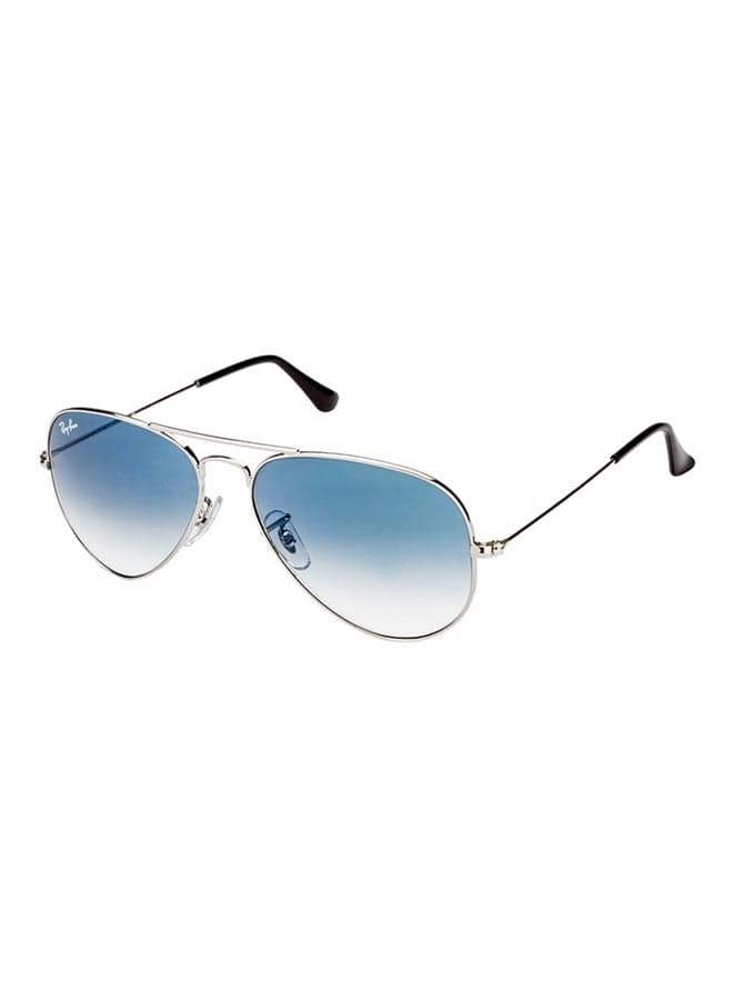 Unisex Full Rim Pilot Sunglasses - RB3025 003/3F - Lens Size: 58 mm - Silver