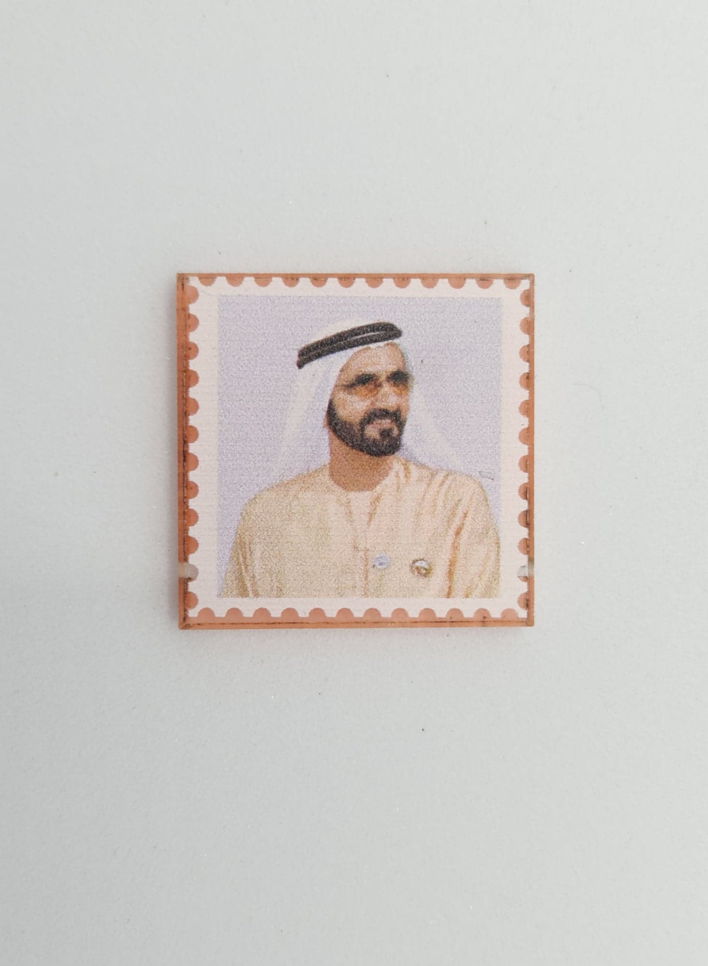 UAE Royal sheikh Mohammad bin Rashid Portrait Style Sticker – Sheikh Print Design – Mobile laptop wall tables car Decorative Collectible Label"