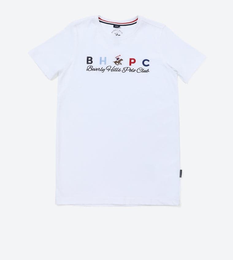 Typography printed regular fit t-shirt