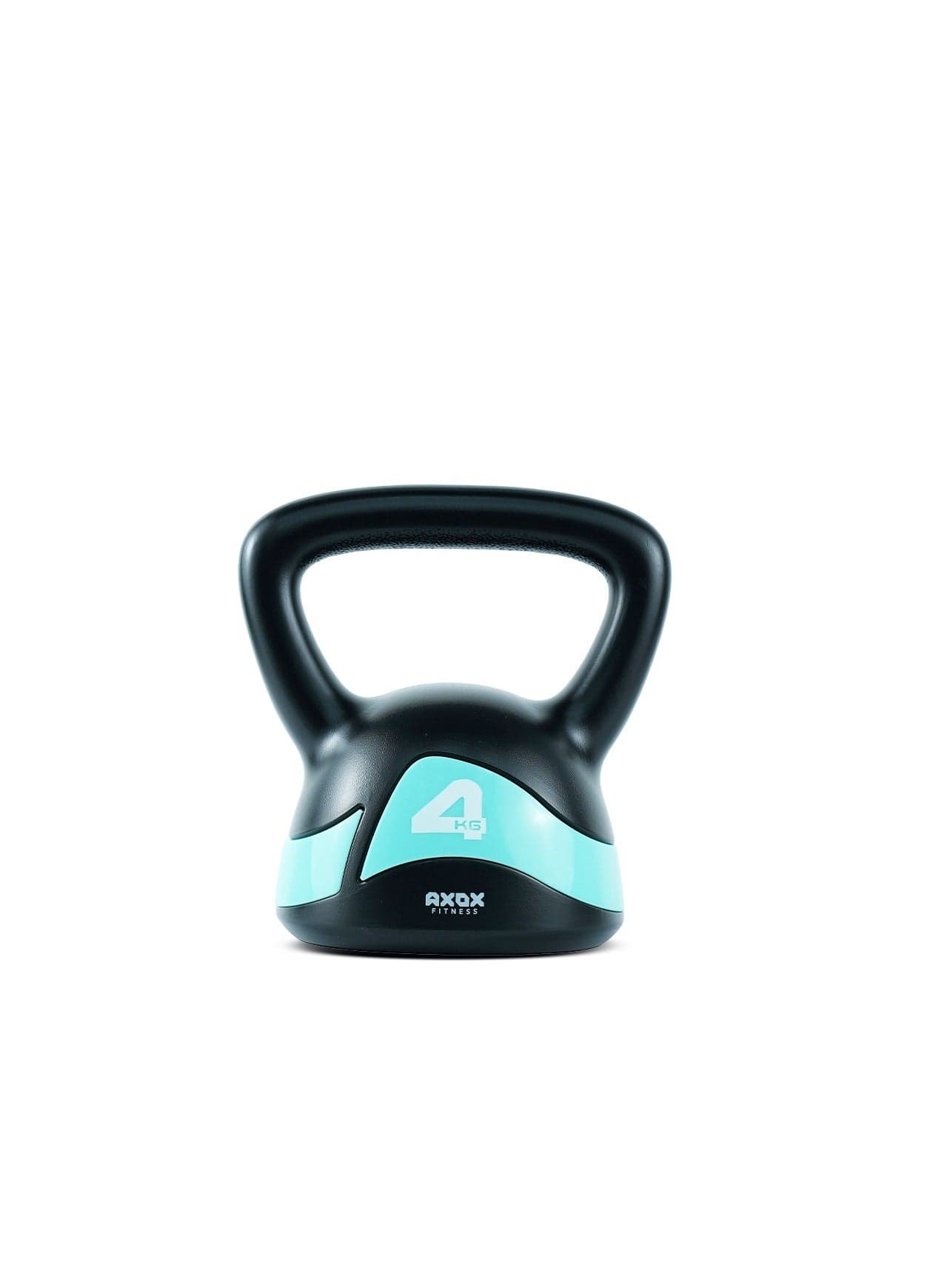 Axox Fitness Kettlebell 4 kg-Vinyl Coated, Durable, Flat Base, Wide Grip for Strength, Cardio & Home Workouts