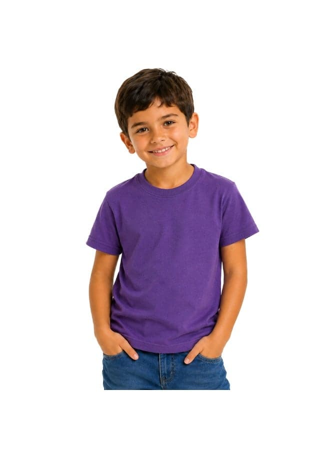 Printshop4me Kids Round Neck boys T Shirt 170 GSM Pure Cotton Basic Colors