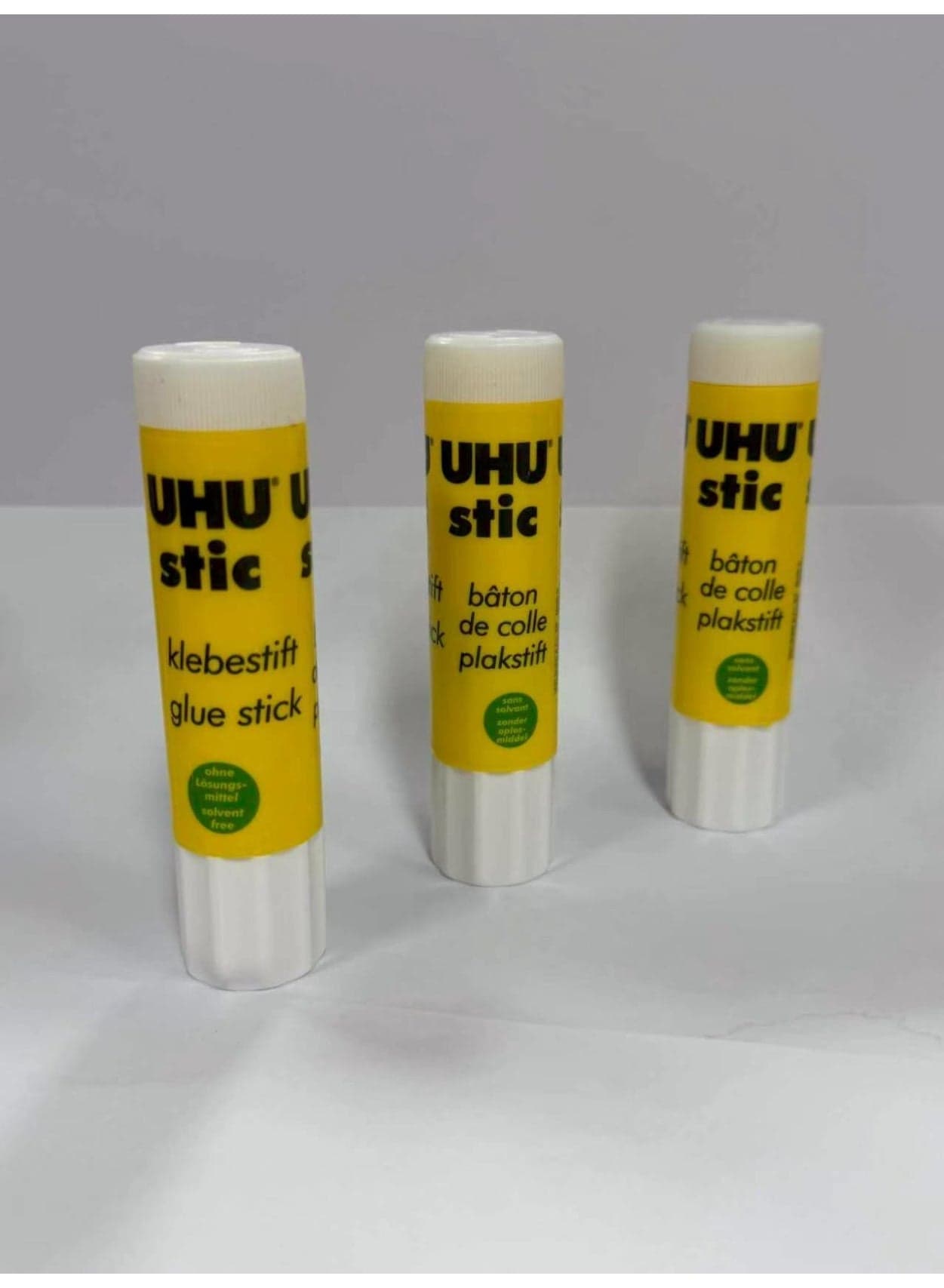 3 packs Stic Glue Stick Clear - Non-Toxic, Fast, Clean Adhesive for School, Office & Craft Projects –Glue Stick - Solvent Free, Best size for children - Easily Fits in Pencil Cases And Bags