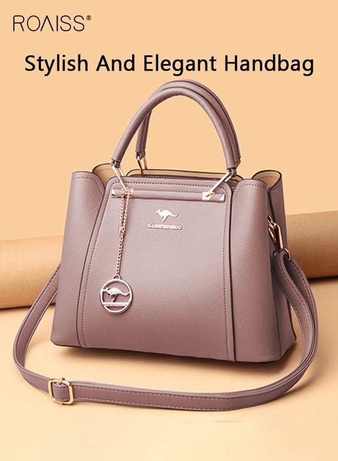 Leather Women Shoulder Bag Women's Handbag Elegant Patent Leather Bag Waterproof Handbag Shoulder Bag Women Large Capacity Bag