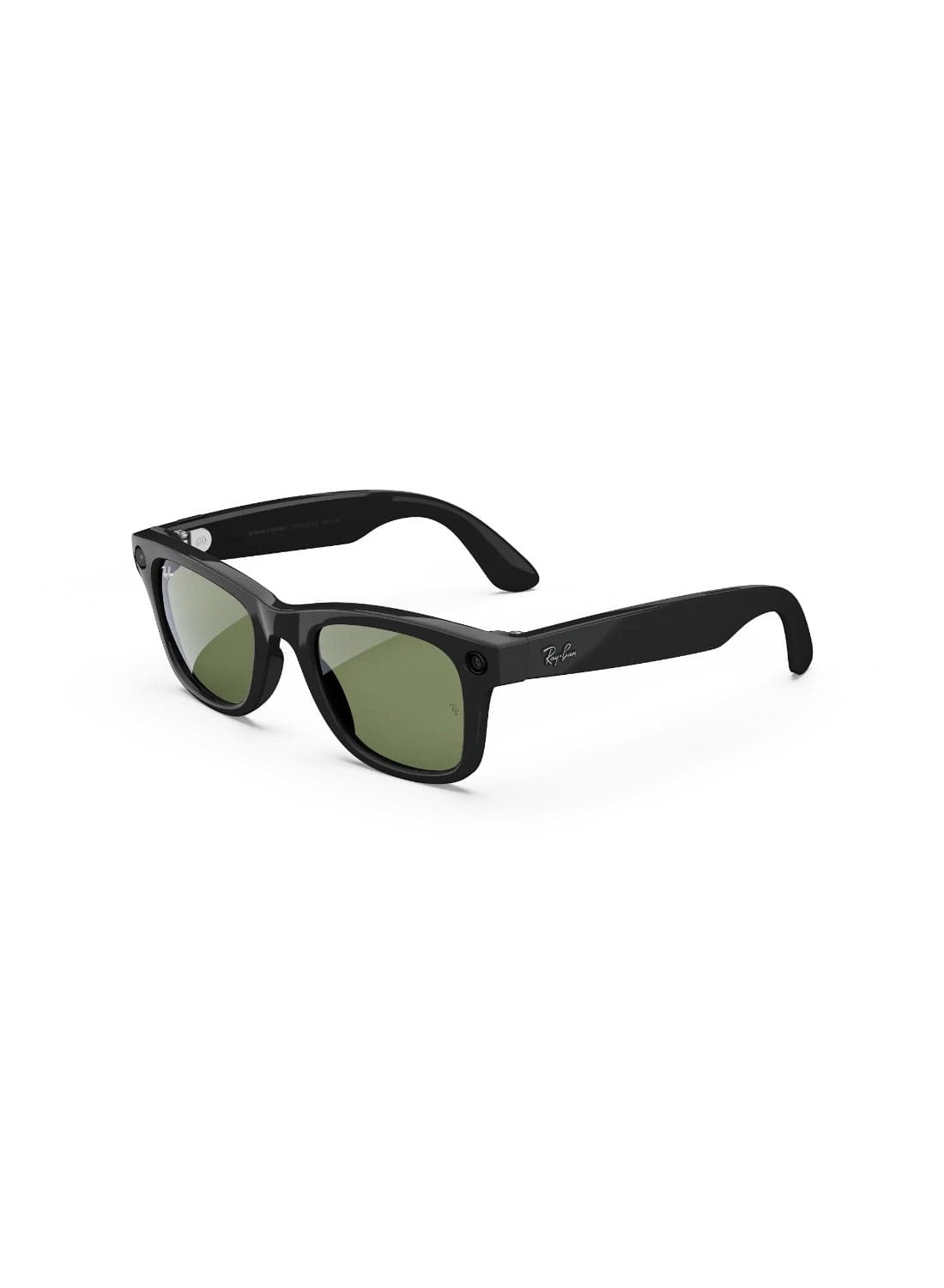 Ray Ban Wayfarer RW4006 Shiny Black Frames With G15 Green Classic Lenses Direct To Social 12MP Camera Open Ear Audio Five-Mic System AI Voice Control