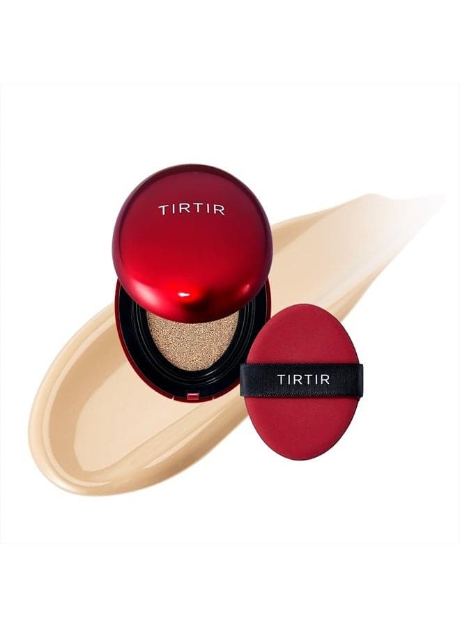 Mask Fit Red Cushion Foundation | Full coverage, Weighless, Skin fit, Satin Glow Finish (#21W Natural Ivory, 0.15 Fl Oz)