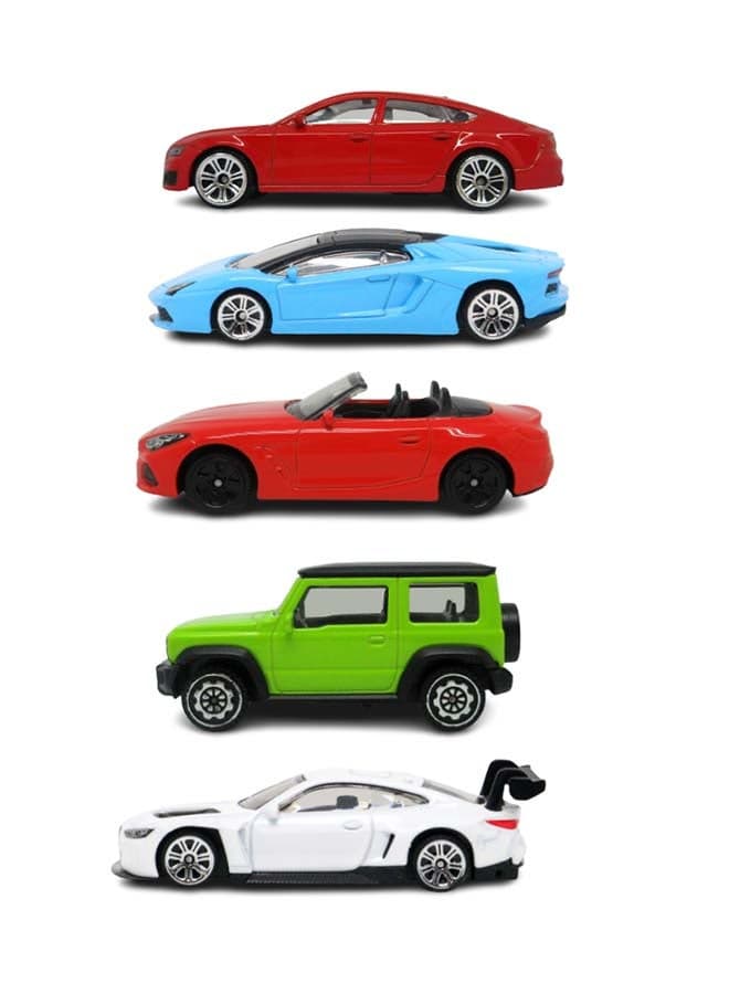 G5 Series, 5Pc 1:64 Sized Audi, Aventador, BMW, Jimny | DieCast Replica, Ultimate Collector's Item, Toy Car, Bundle Collection | Size 1:64, For Kids 3+