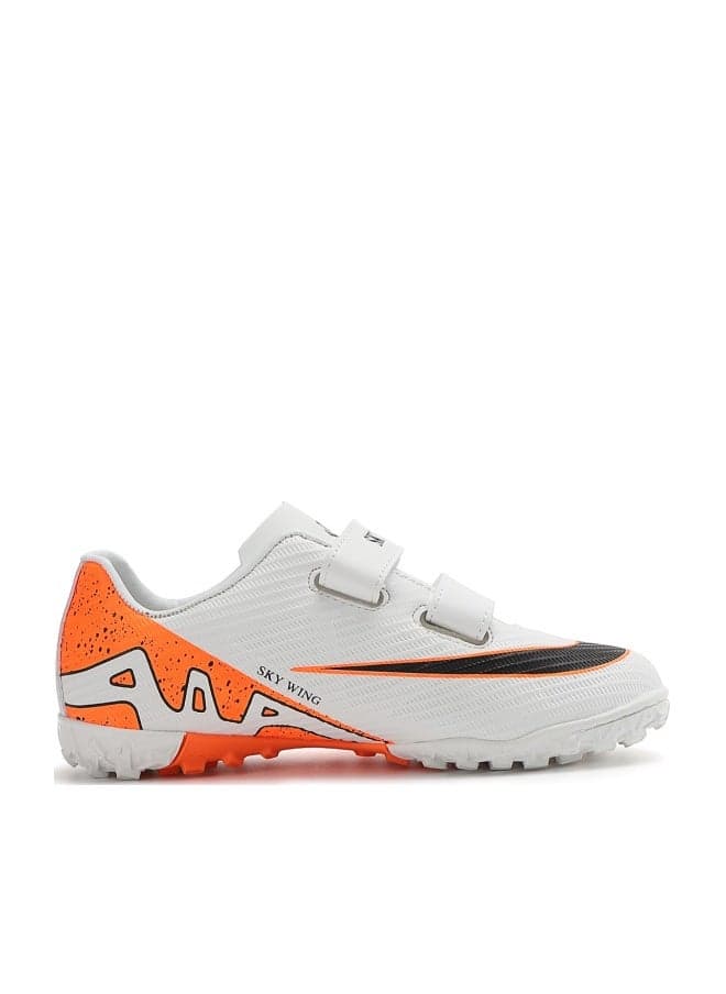 SKY WING Boys And Girls Soccer Cleats IC Or IN Sole Hook And Loop Soccer Shoes For Unisex Kid Indoor Outdoor Hook & Loop Football Shoes Suitable Little Kid And Big Kid