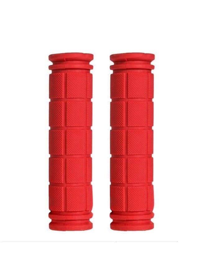 1 Pair Bike Grips BMX MTB Cycling Mountain Bicycle Scooter Bike Handle Bar Soft End Grip Handlebar Grip Durable and Waterproof