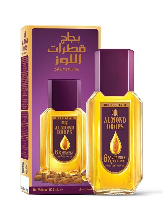 Almond Oil Enriched With 6X Vitamin E, Light And Non-Sticky, Hair Fall Control |500Ml