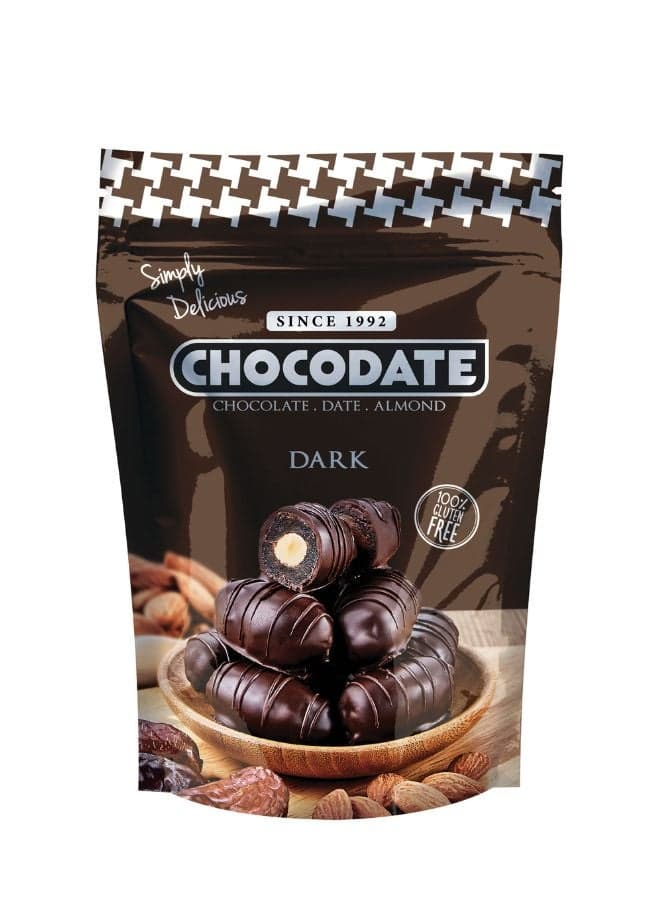 Real Dark Almond Date Chocolate Pouch