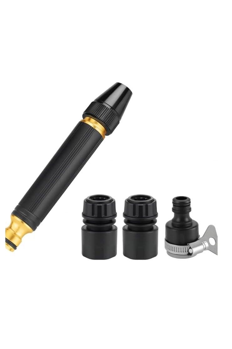 Fixer High-Pressure Garden Hose Nozzle – Durable Metal Water Sprayer with 3 Adjustable Spray Patterns – for Car Wash, Pet Cleaning, Garden Watering, Lawn & Outdoor Use