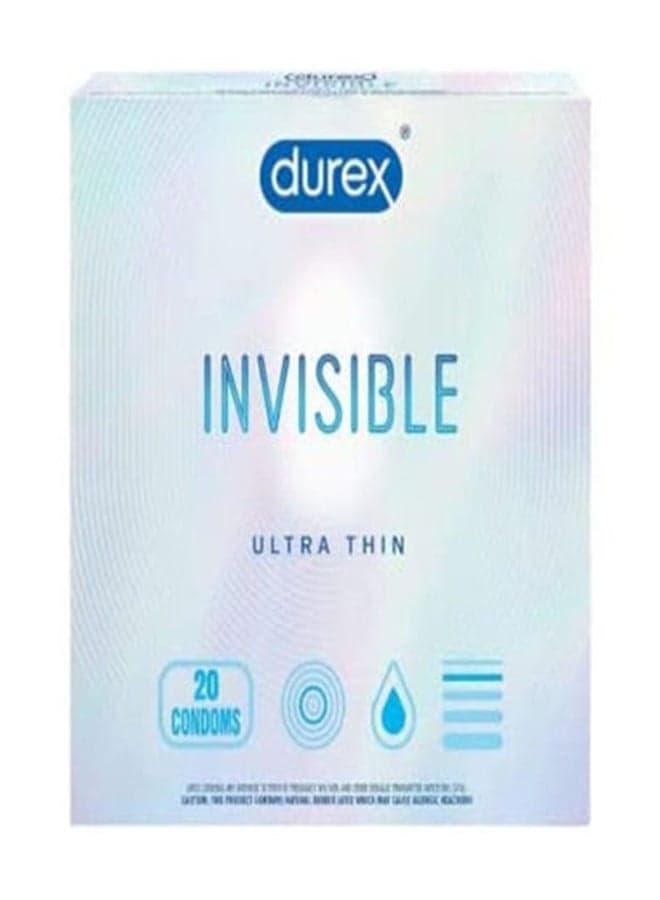 20-Piece Ultra Thin Invisible Condoms