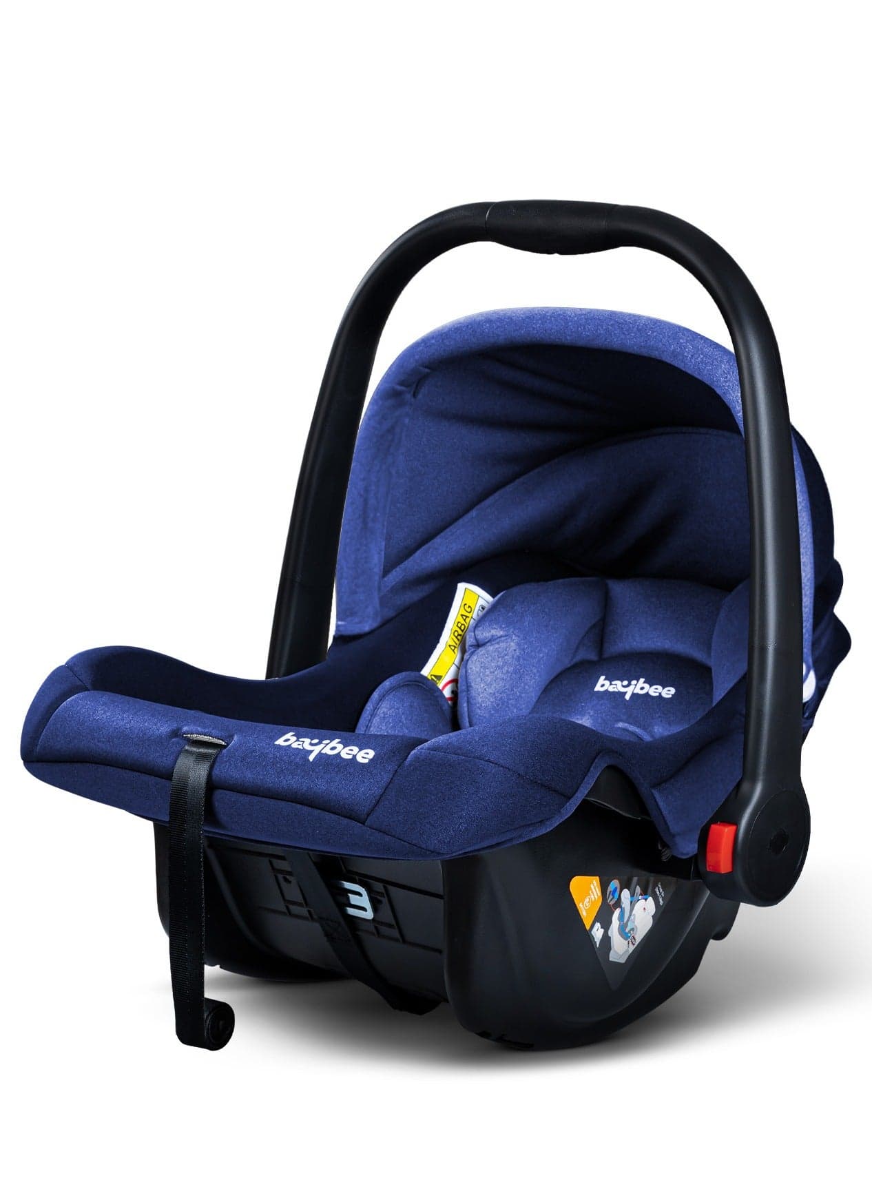 3 in 1 Multi Purpose Baby Carry Cot n Car Seat with Handle, Canopy, Adjustable Handle, 3 Point Safety Belt Rocker for Infant Baby Carry Cot for New Born Baby 0 to 15 Months Blue