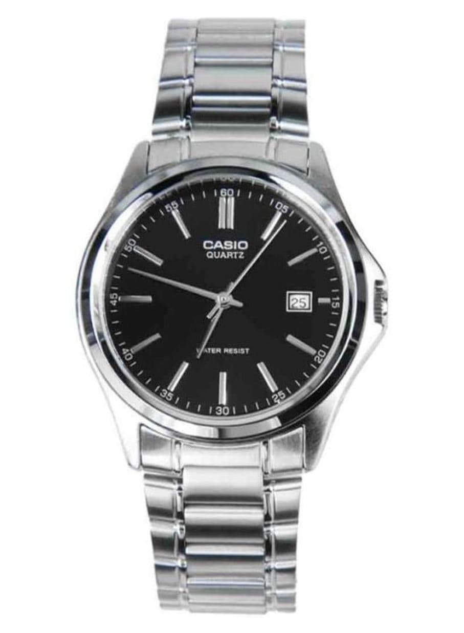 Men Water Resistant Analog Wrist Watch MTP-1183A-1ADF - 39 mm - Silver