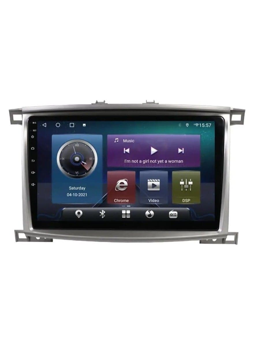 Android Car Stereo for Lexus LX470 J100 2 2003 2004 2005 2006 2007 1GB RAM 32GB ROM 10 Inch Support Carplay, MirrorLink WiFi BT, IPS Touch Screen with AHD Camera Included