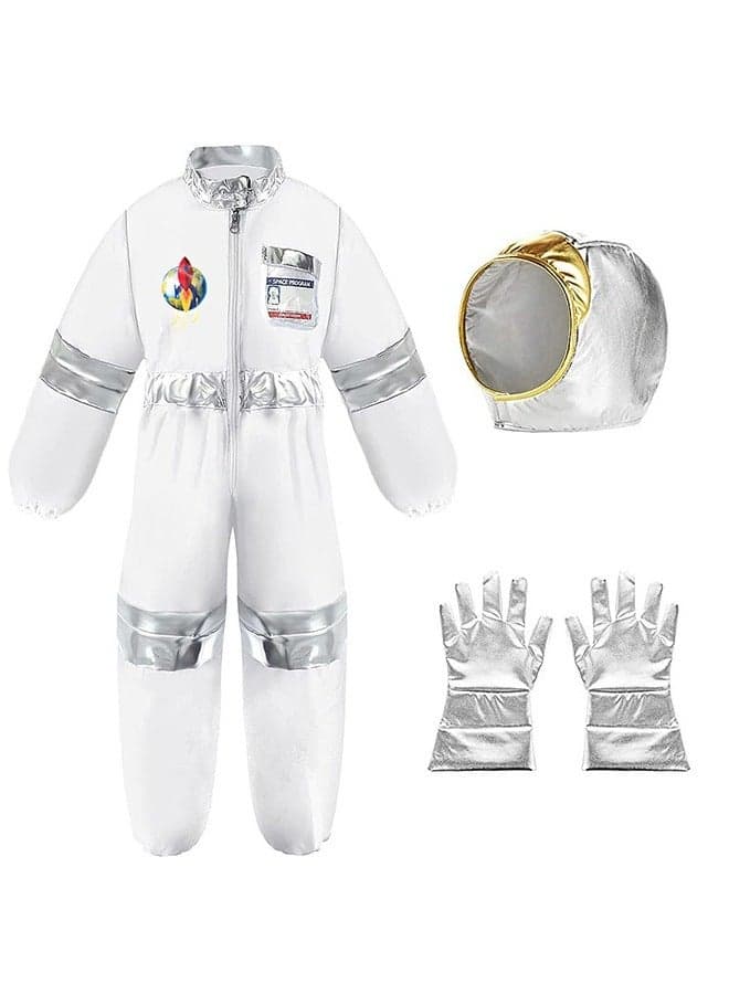 Space Suit Astronaut Role-Play Costume Set Size XL(130-140cm)