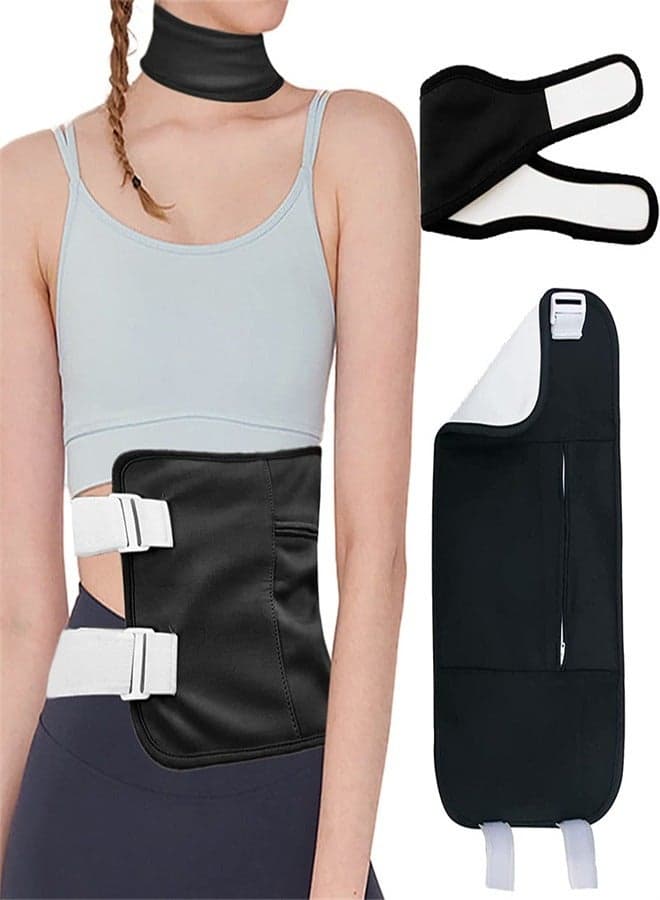 Reusable and Leak-proof Castor Oil Pack, Soft and Flexible, Essential Oil Assisted Waist Belt for Oil Therapy