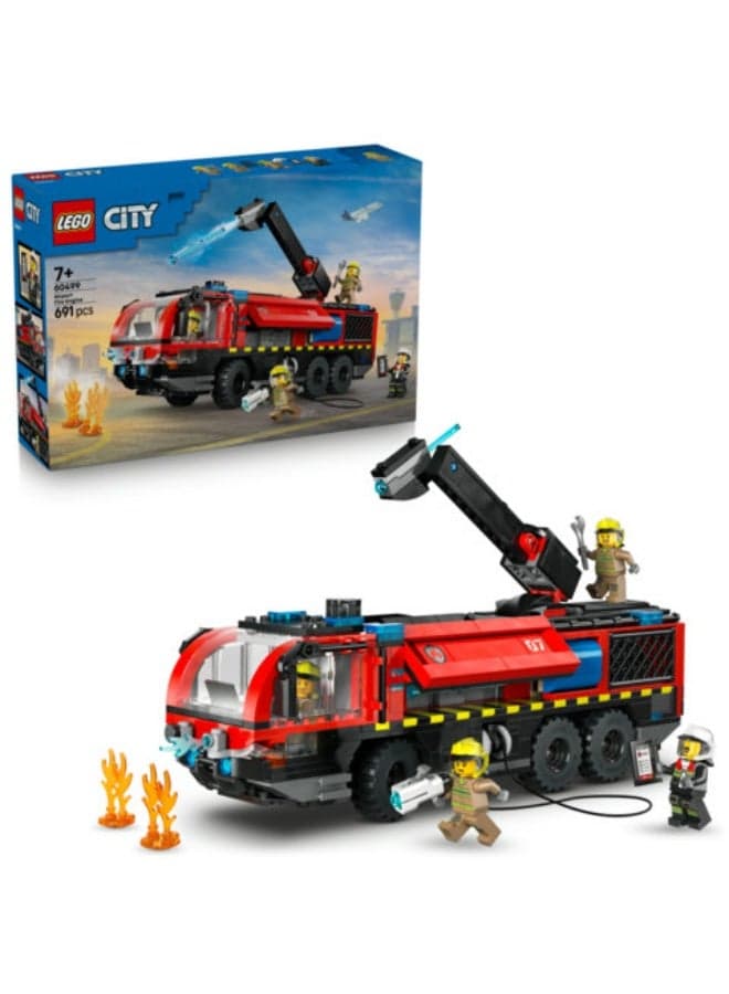City Airport Fire Engine - Toy Truck Building Set 60499 (Age 7+, 691 Pieces)