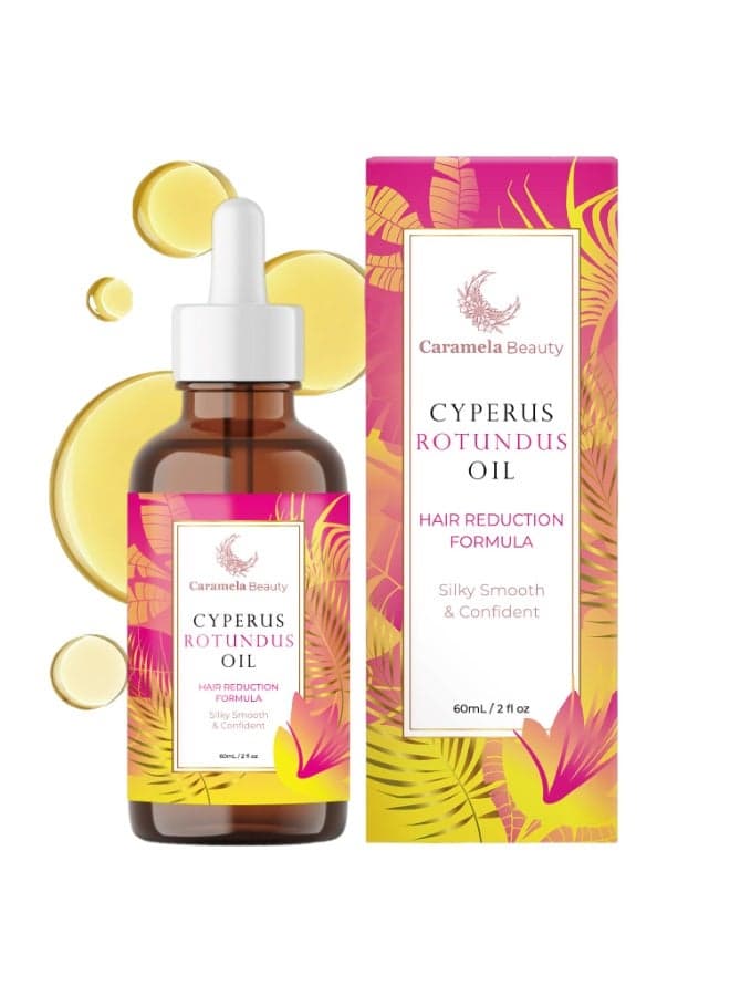 Cyperus Rotundus Oil - 60ml Natural Cyperus Rotundus Oil For Hair Removal, Moisturizing & Soothing Cyperus Oil For Reducing Body Hair Growth, Hair Removal Oil Ideal for All Skin Types