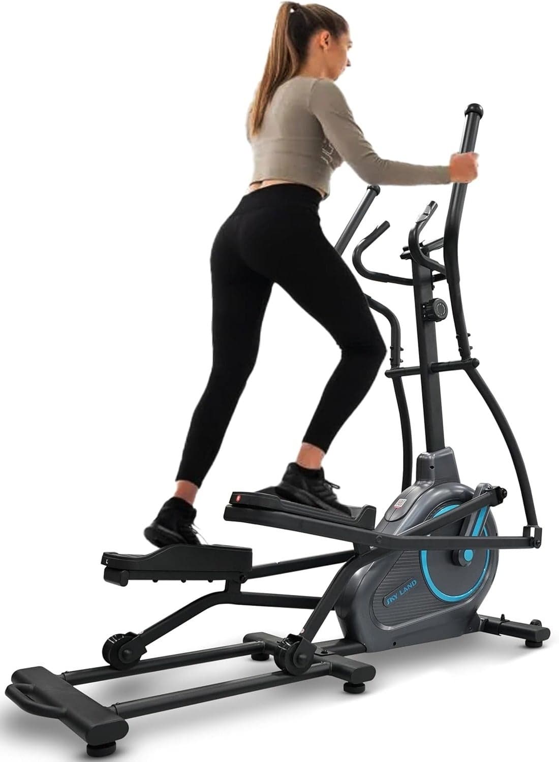 Elliptical Cross Trainer | 10-Level Magnetic Resistance | 6kg Flywheel | Smart FS App & Digital Console | 17'' Stride | 110kg Weight Capacity | Home Gym Exercise Machine EM-1569