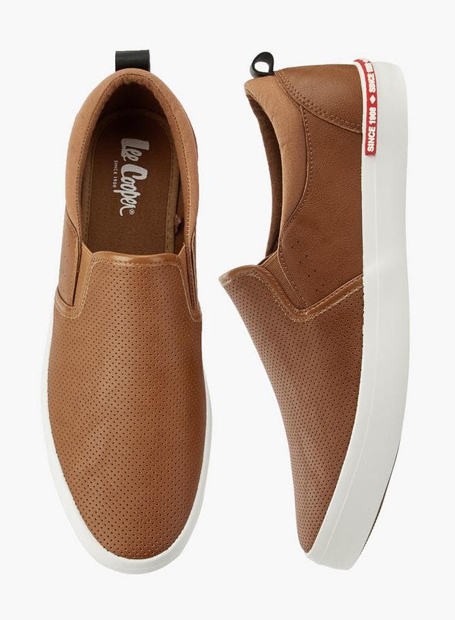 Men Perforated Loafers